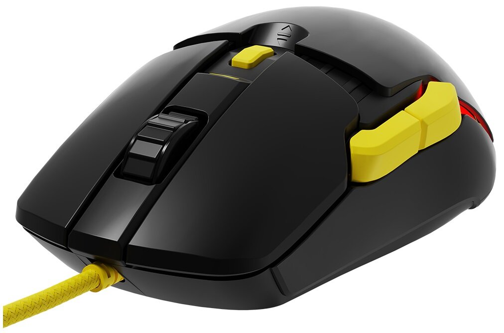 Mysz MODECOM Volcano Jager konfigurowalna Ciche przełączniki Sensor LED RGB