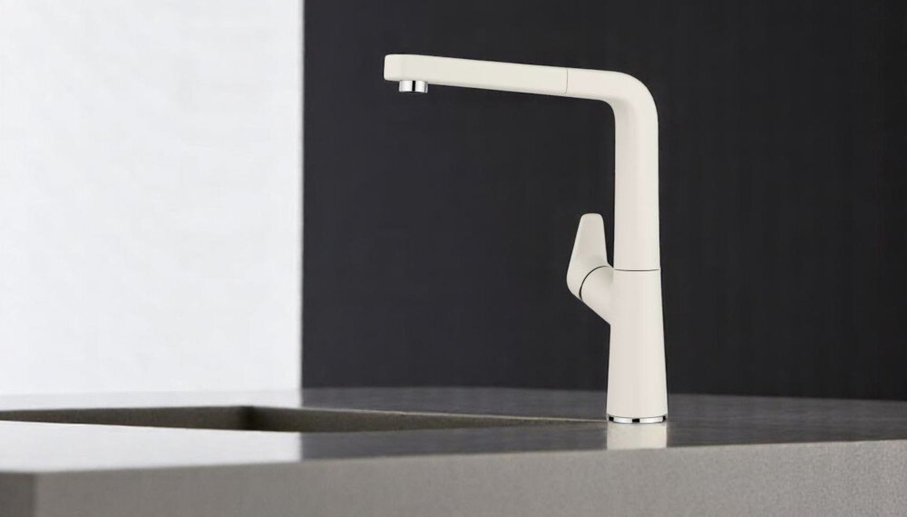 BATERIA KUCHENNA BLANCO AVONA-S 526929 obrotowa wyciągana wylewka kolor delikatny biały