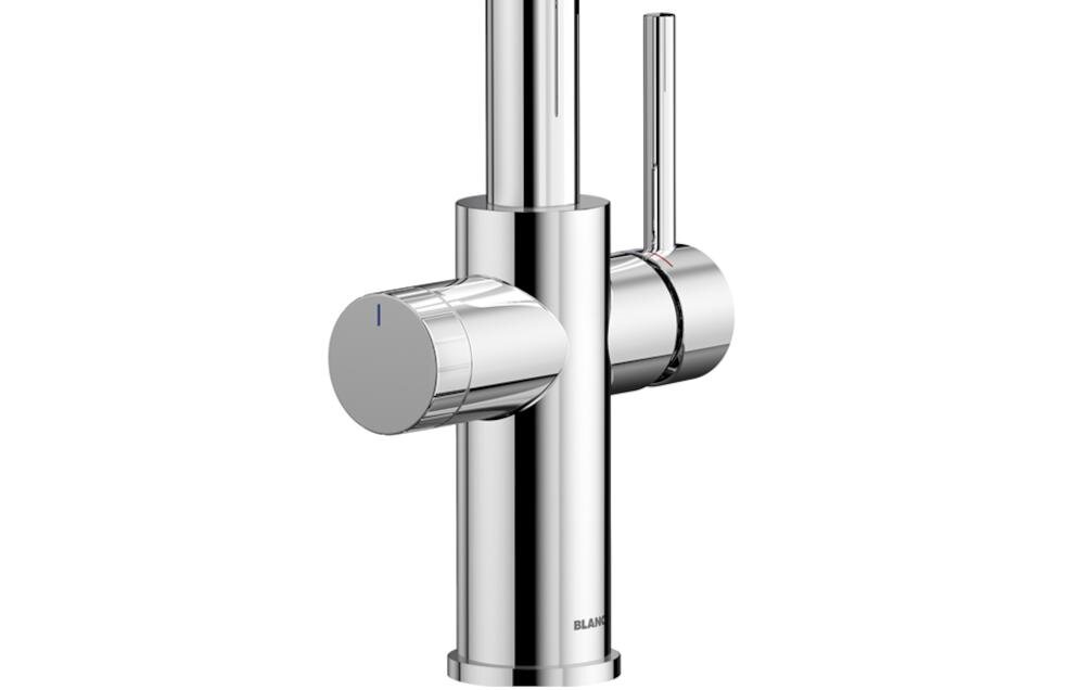 BLANCO Catris-S Flexo Filter 526705 poręczna elegancka dźwignia boczna bateria czystość użytkowanie zacieki bakterie elastyczna wylewka komfort użytkowanie sterowanie strumień woda