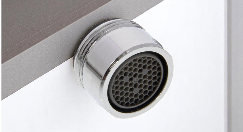 Bateria BLANCO Daras-S 526937 delikatny biały wizualizacja perlator jasne tło kuchnia dekoracje blat Perlator Napowietrzacz wody miękki strumień