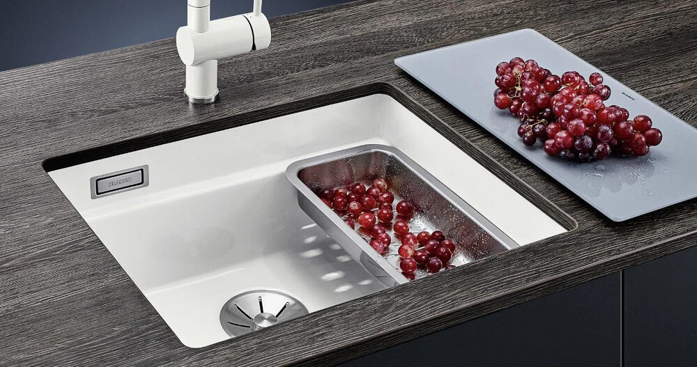 BLANCO zlewozmywak przestrzeń funkcjonalność szyny