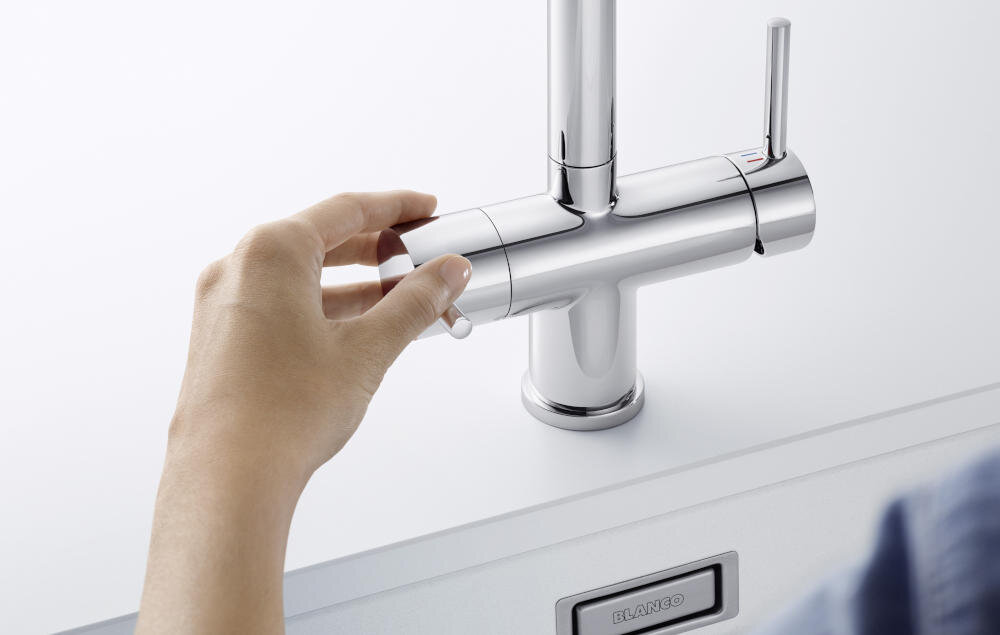 BLANCO Fontas-S II 526947 bateria dźwignia mieszacz zimna gorąca woda filtrowana pokrętło 