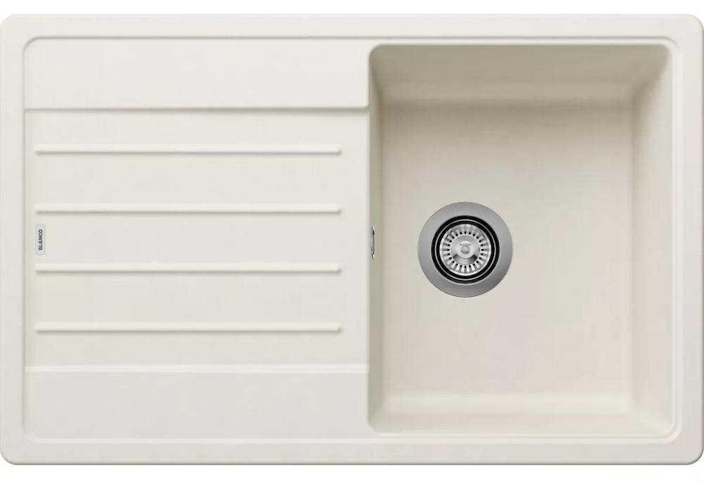 BLANCO Legra 45 S 527085 zlewozmywak komora blat kuchnia silgranit odporność zarysowania temperatura ociekacz osuszanie woda naczynia owoce warzywa