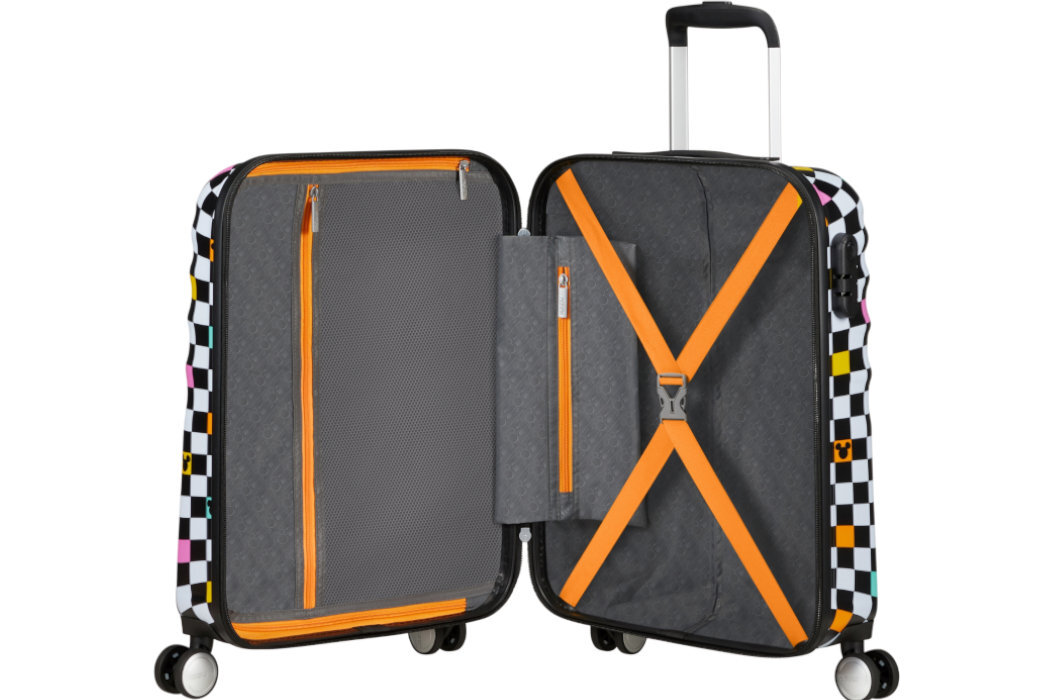 Walizka AMERICAN TOURISTER Disney Mickey Mouse 55 cm Wielokolorowy zabawa podróż dziecko dorosły materiały wytrzymałość wnętrze