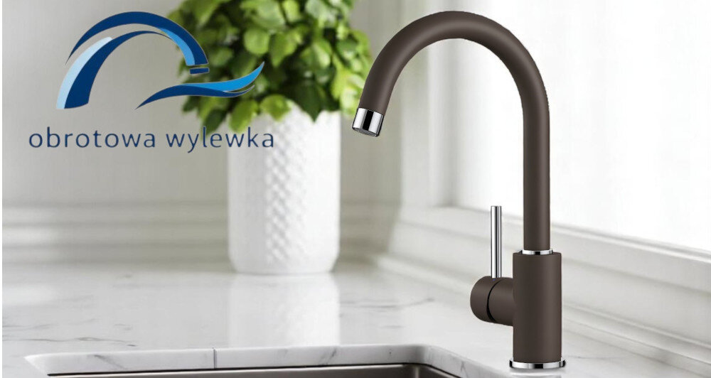 BATERIA KUCHENNA BLANCO Mida 526966 Obrotowa wyciągana wylewka o 140° większy komfort pracy  swoboda ruchu