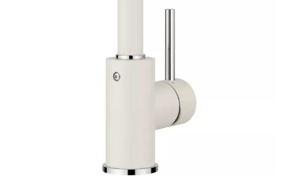 BLANCO Mida-S 526968 bateria jednodźwigniowa stojąca wyciągana elastyczna ruchoma wylewka kąt obrót swoboda użytkowanie sterowanie kierunek woda regulator strumień kamień główka