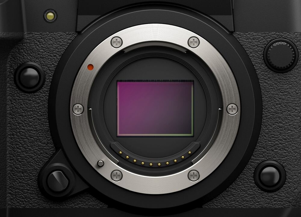 Aparat FUJIFILM X-H2   zdjęcia obiektyw ekran wizjer ogniskowa przysłona migawka obudowa bateria zasilanie filmy nagrywanie rozdzielczość matryca rozmiar przekątna tryby iso montaż lampa światło przyciski sterowanie menu kontrast jasność balans bieli filtry cmos karta pliki format zapis seria