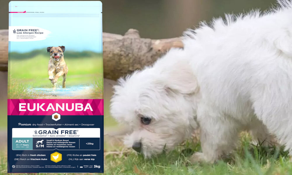 Karma dla psa EUKANUBA Adult Small Medium Kurczak 3 kg dawkowanie analiza sklad