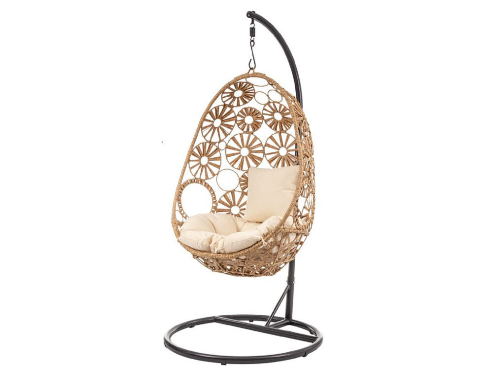Fotel podwieszany MAJOWO MIR-B3169SB Ibiza Beżowy łatwe utrzymanie czystości