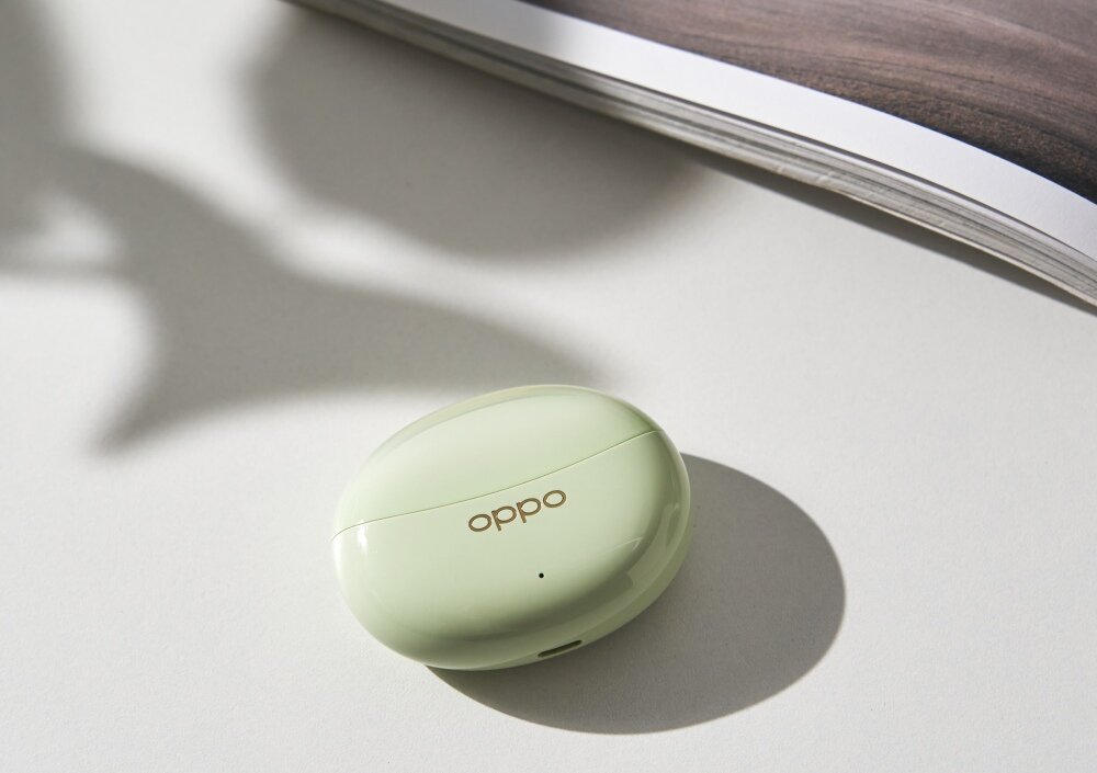 SŁUCHAWKI BLUETOOTH OPPO ENCO AIR 3 PRO TWS ANC DOKANAŁOWE naturalne materiały membrana włókno bambusowe innowacja protokół LDAC golden sound 2.0 enco master aktywna redukcja szumów wygoda dwa urządzenia jednocześnie praca bateria etui opóźnienia kolory