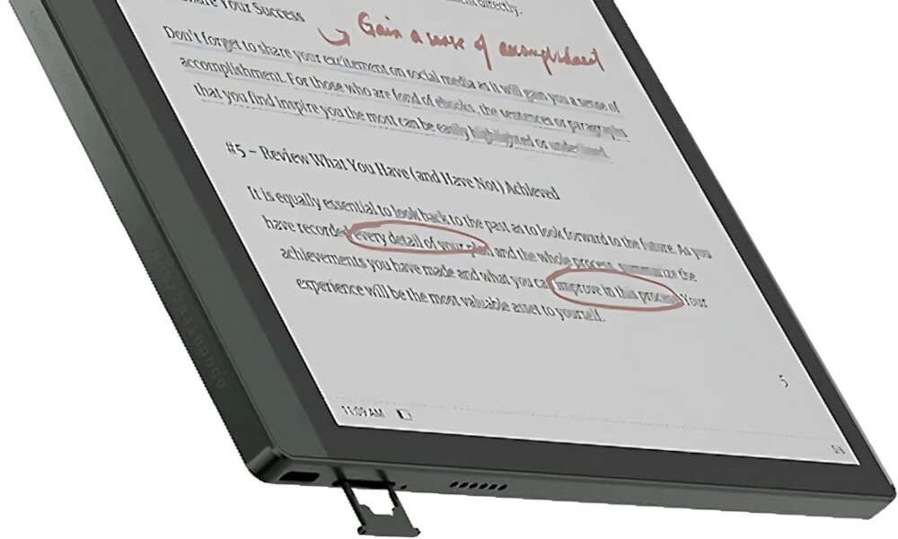 Czytnik E-Booków ONYX BOOX Tab Ultra C Czarny muzyka zdjęcia wejścia formaty