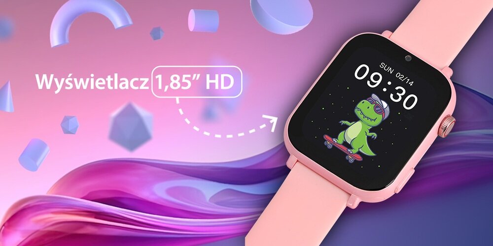 Smartwatch GARETT Kids N ce Pro 4G ekran bateria czujniki zdrowie sport pasek ładowanie pojemność rozdzielczość łączność sterowanie krew puls rozmowy smartfon aplikacja