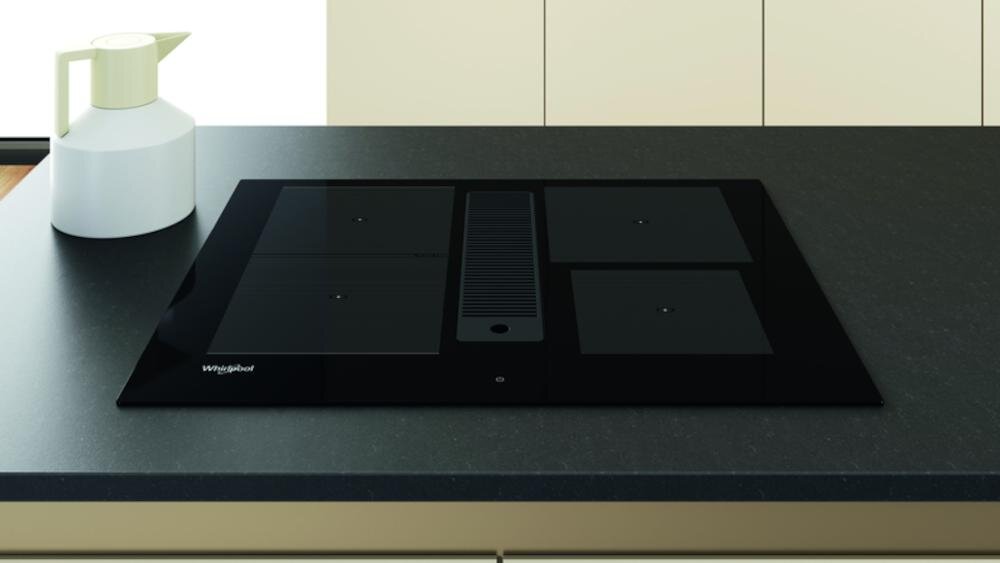 WHIRLPOOL-WVH1065B-A płaska powierzchnia przesuwanie garnki pola kratka wentylacja czystość szkło ceramiczne