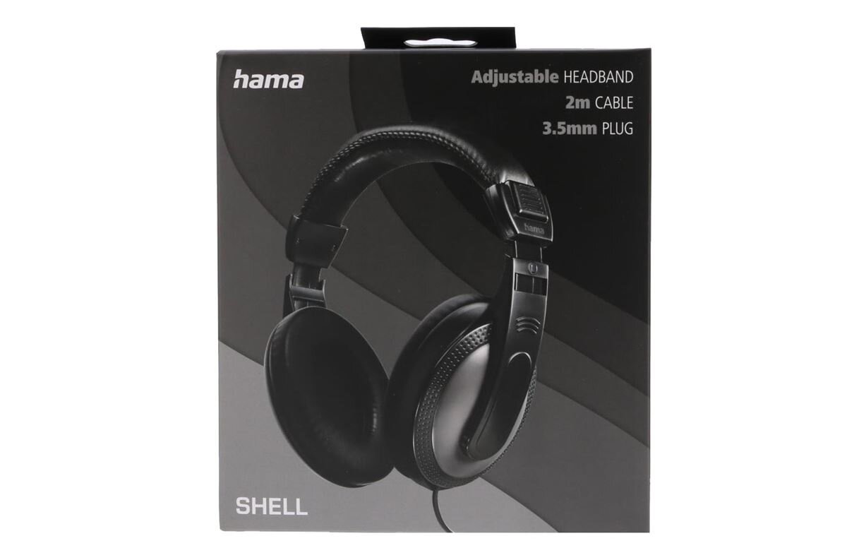 zdjęcie słuchawek Hama Shell z długim przewodem