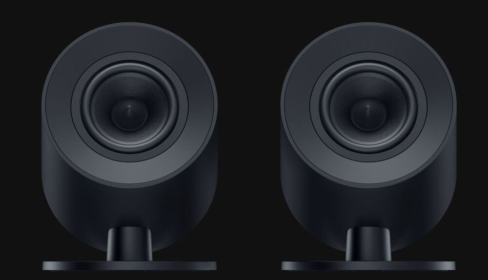 Głośniki RAZER Nommo V2 X efekty podświetlenie dźwięk brzmienie moc głośniki bezprzewodowe audio thx spatial audio chroma rgb użytkowanie warunki