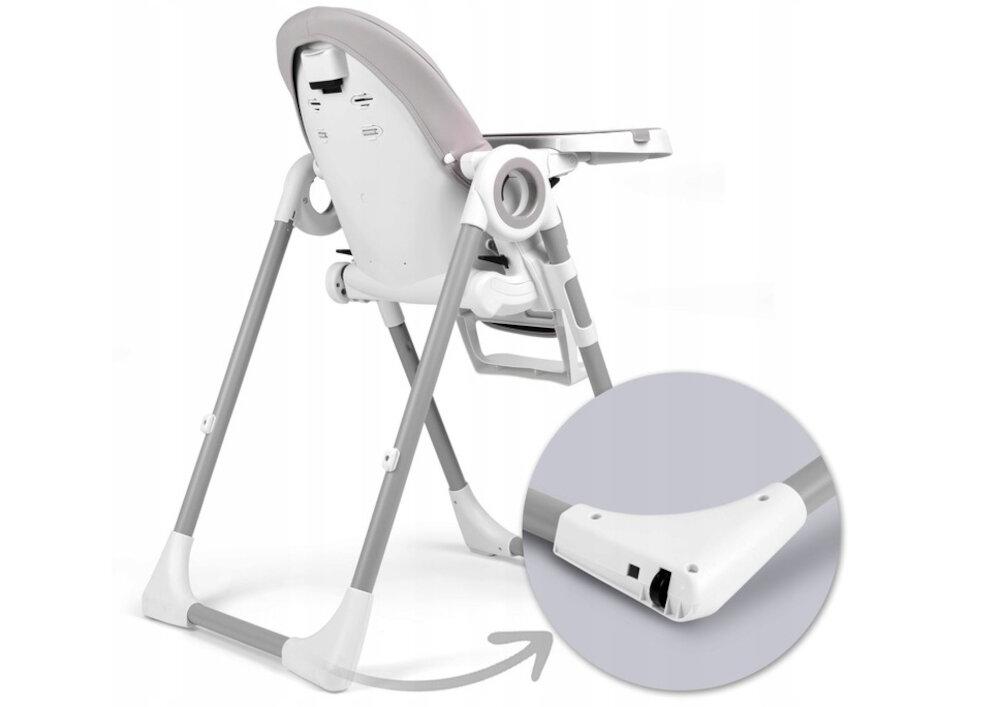 Krzeselko do karmienia NUKIDO Belo solidne praktyczne kolka