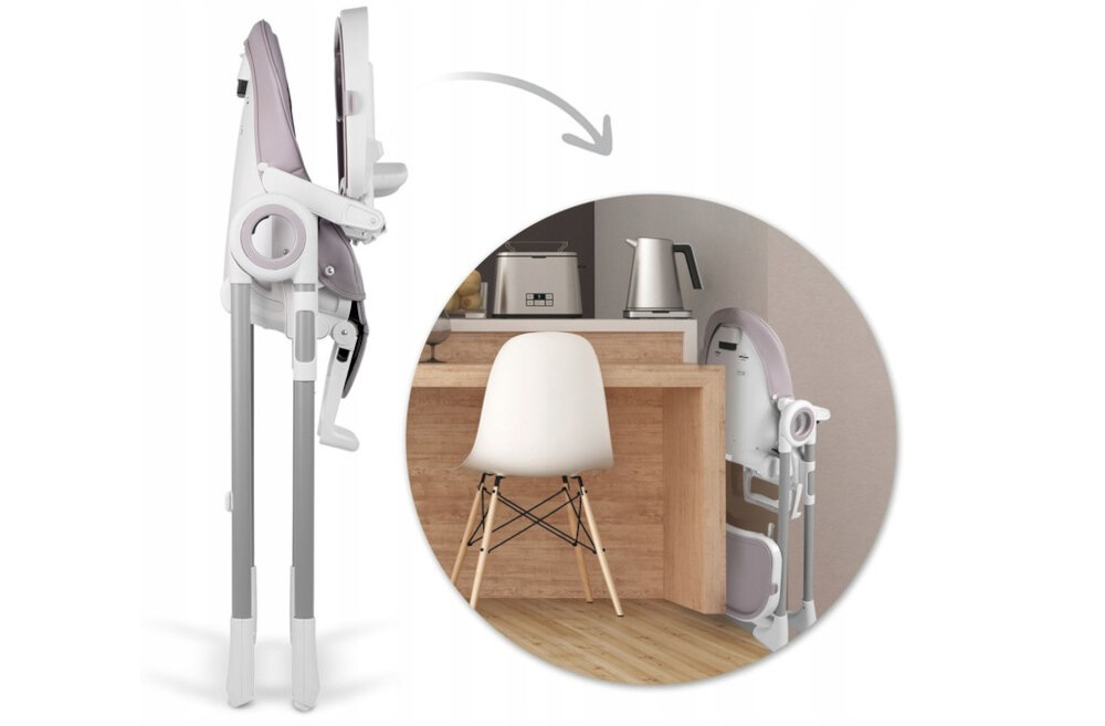 Krzeselko do karmienia NUKIDO Belo latwe przechowywanie skladanie