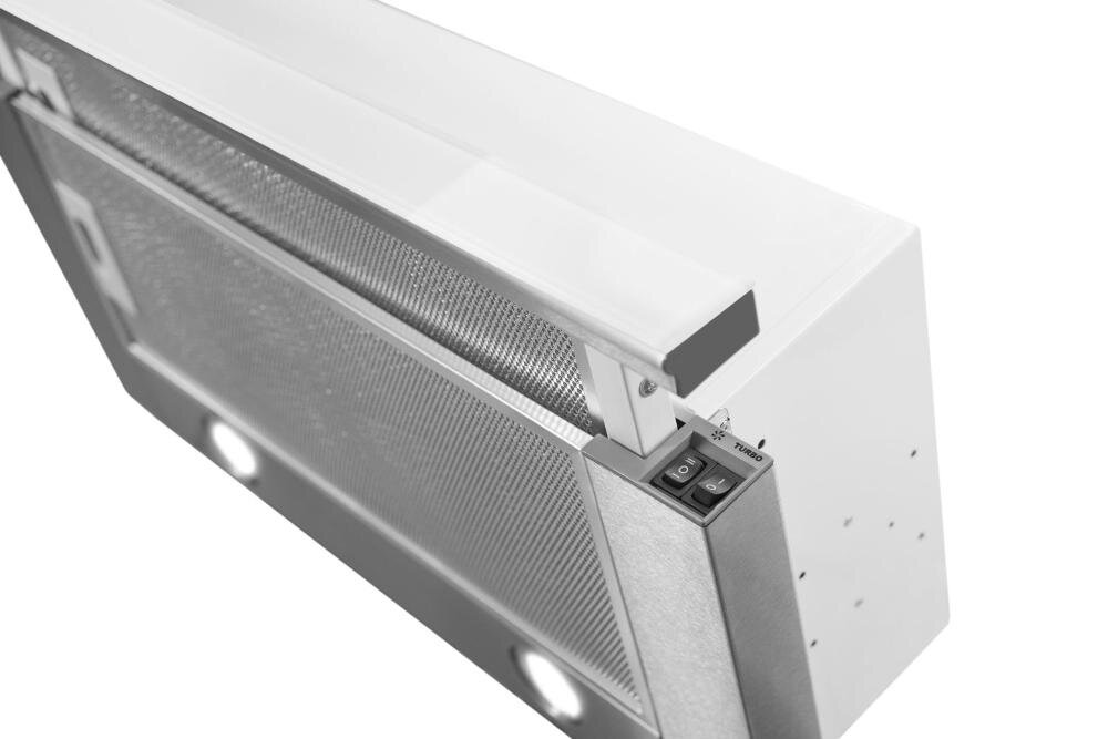 TOFLESZ Vega Glass okap urządzenie pochłanianie opary rura dekoracyjna stal malowana dbałość detale