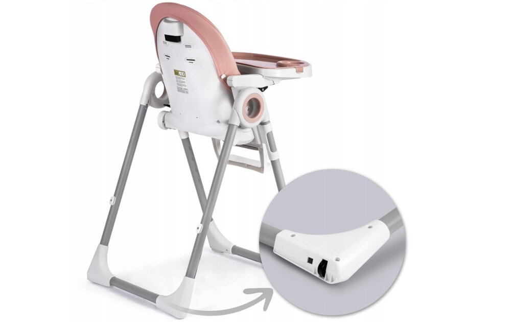 Krzeselko do karmienia NUKIDO Belo solidne praktyczne kolka