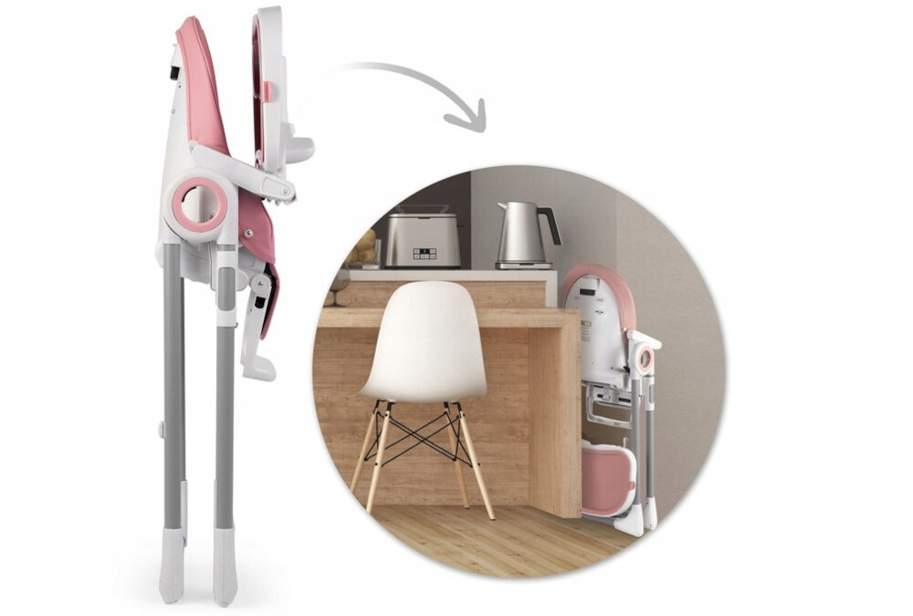 Krzeselko do karmienia NUKIDO Belo latwe przechowywanie skladanie