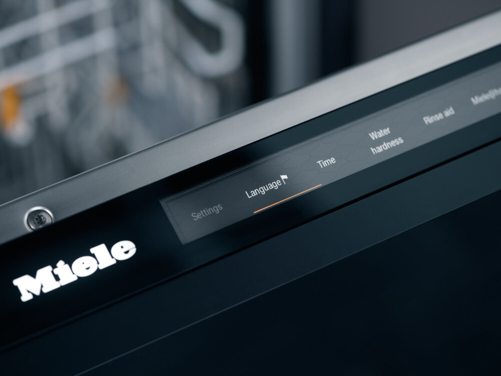 Zmywarka MIELE G 5740 SCi SL w kilku jezykach informacje wyswietlacz wskazowki