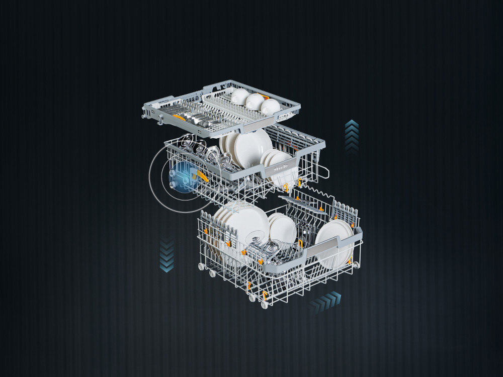 Zmywarka MIELE G 5110 SCi Active aranzacja koszy FlexLine Elegancki uchwyt