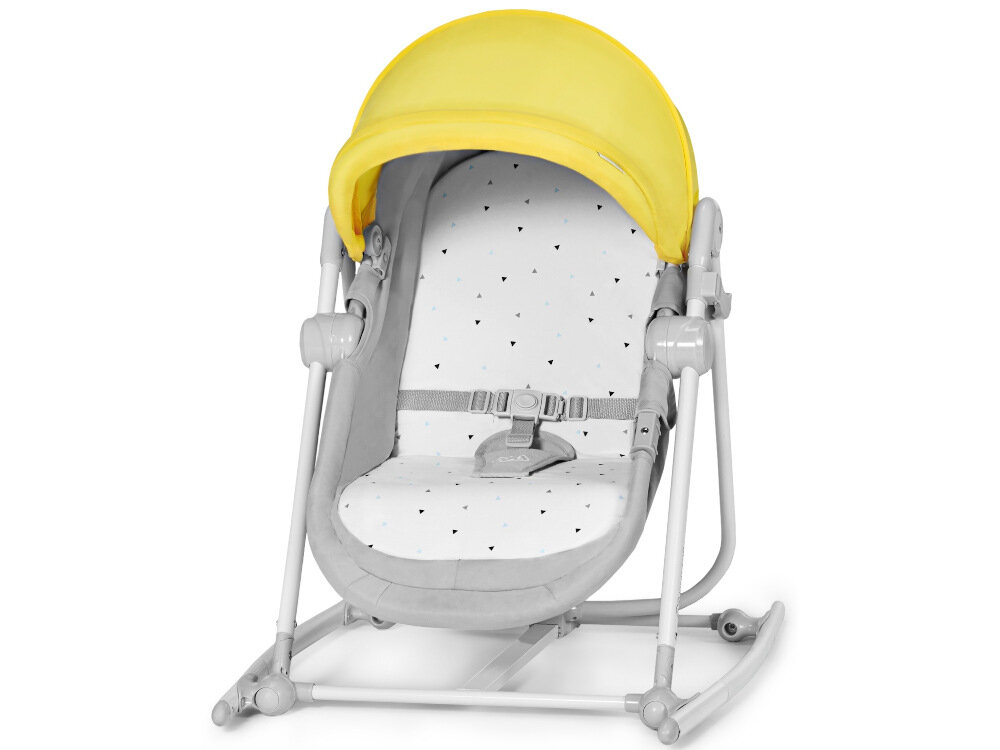 Leżaczek KINDERKRAFT Unimo Up Żółty funkcjonalny ergonomiczny innowacyjny design wysokiej jakosci materialy komfort bezpieczenstwo