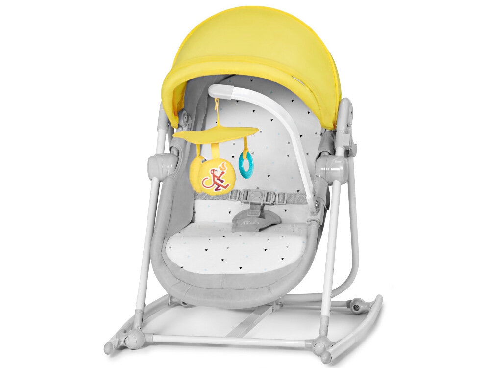 Leżaczek KINDERKRAFT Unimo Up Żółty proste czyszczenie miekkie poszycie sciagnac prac w pralce