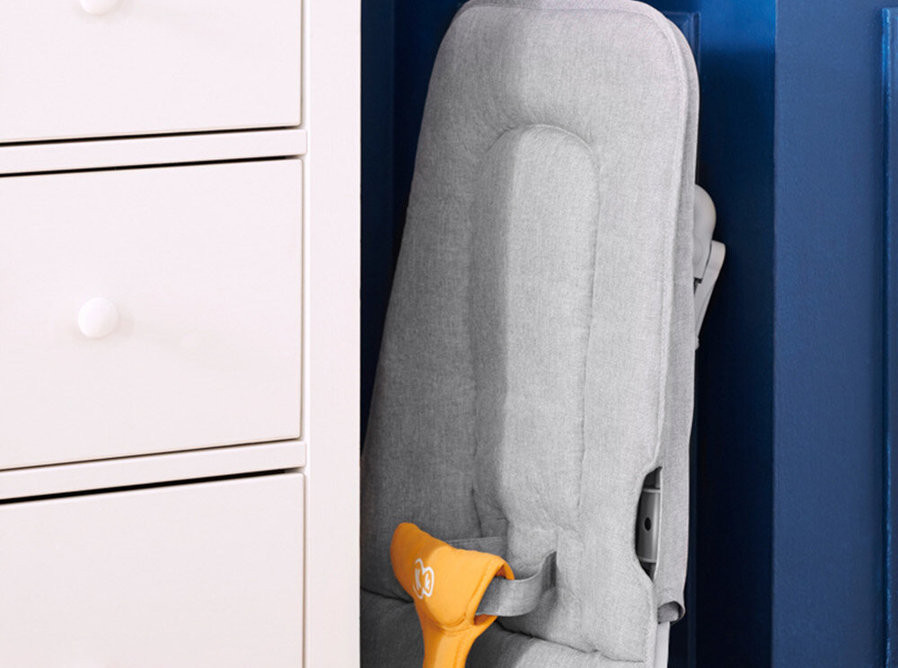 Leżaczek KINDERKRAFT Felio 2 Żółty niewielki rozmiar mozliwosc zlozenia na plasko