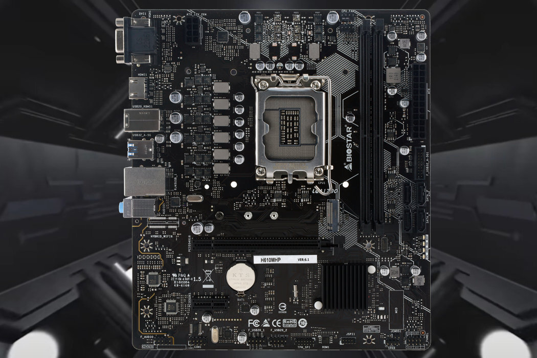 Płyta główna BIOSTAR H610MHP niezawodność wykonanie odporność lan złącza wydajność