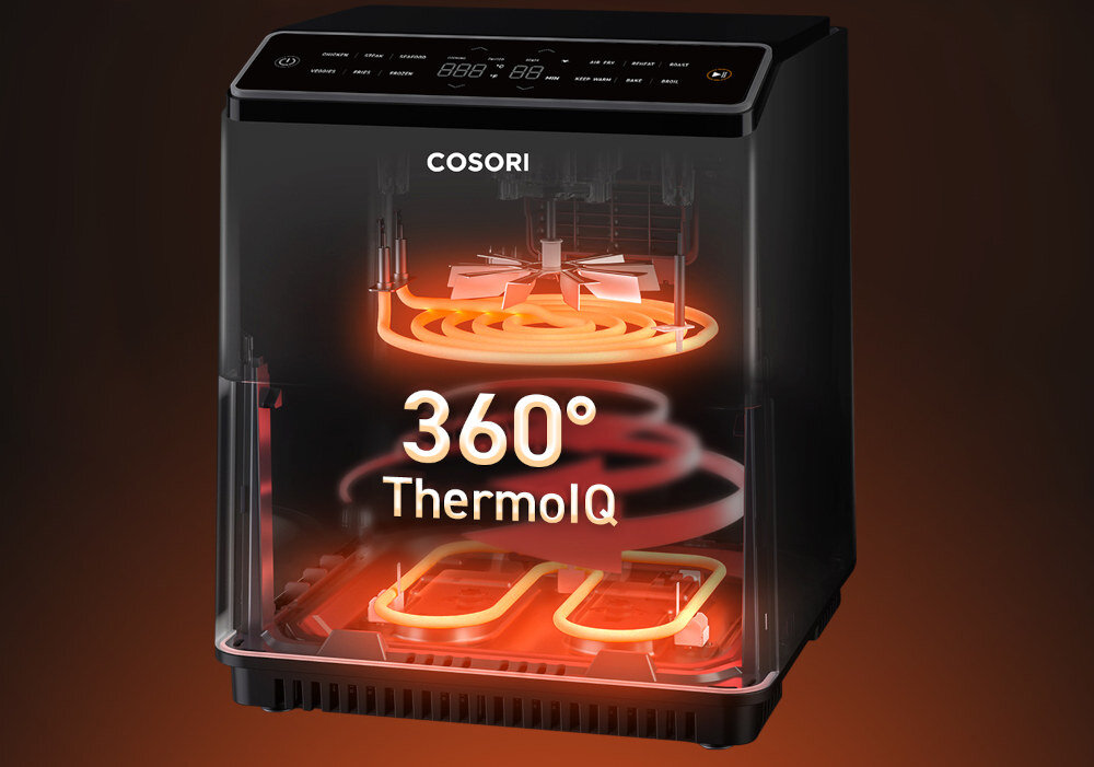 Frytkownica beztluszczowa COSORI CAF-P583S-AEUR Air Fryer Technologia 360 ThermoIQ