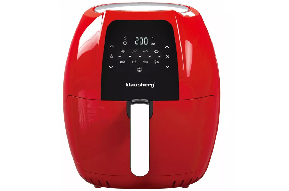 Frytkownica beztłuszczowa KLAUSBERG KB-7571 Air Fryer obsluga sterowanie 8 wbudowanych programów intuicyjny panel sterowania