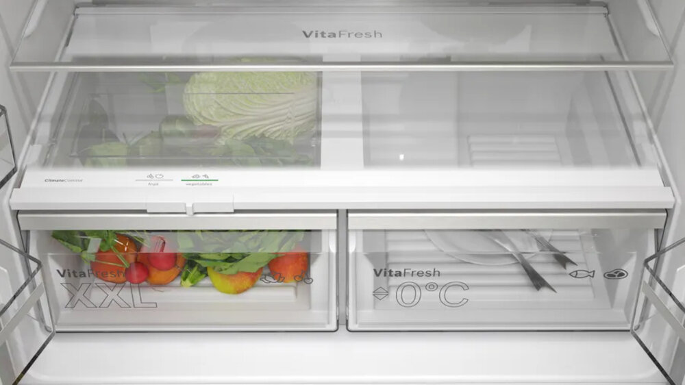 Lodówka BOSCH KFN96AXEA Side by Side No Frost 183cm Ciemna Inox szerokosc wymiary