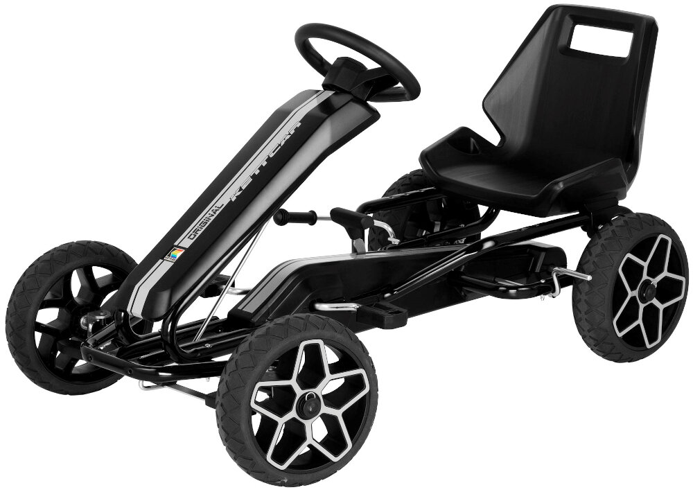 Gokart na pedały KETTLER Kettcar Revolution dla fanów szybkiej jazdy wysoka dbałość o najmniejszy szczegół bezpieczna zabawa dla dzieci w wieku od 5 roku życia