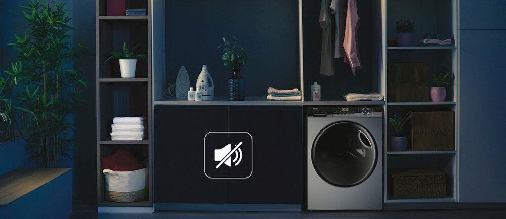 PRALKO-SUSZARKA HAIER I-PRO 3 HWD90-B14939-S cicha praca innowacyjny silnik indukcyjny