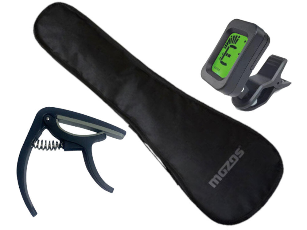 MOZOS Soprano Gecko Ciemne drewno Zestaw Ukulele niskie ceny i opinie