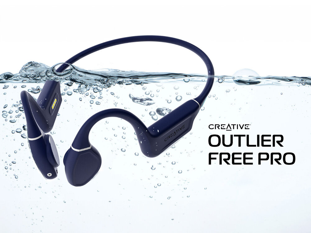 Słuchawki bezprzewodowe Creative Outlier Free Pro słuchawki ergonomiczne bezprzewodowe
