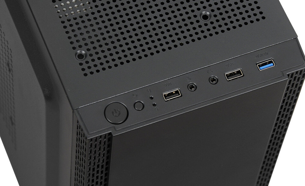 Obudowa IBOX Antila 39 porty złącza przyciski diody panel