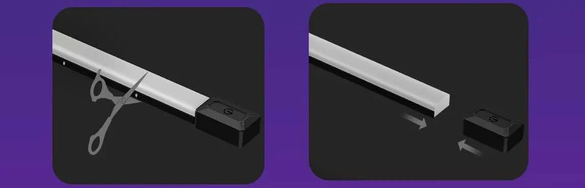 Taśma LED GOVEE H61C3 3m Wi-Fi/Bluetooth, 36W, cięcie, montaż, trwałość, Instrukcja montażu taśmy LED: cięcie i podłączenie kontrolera.