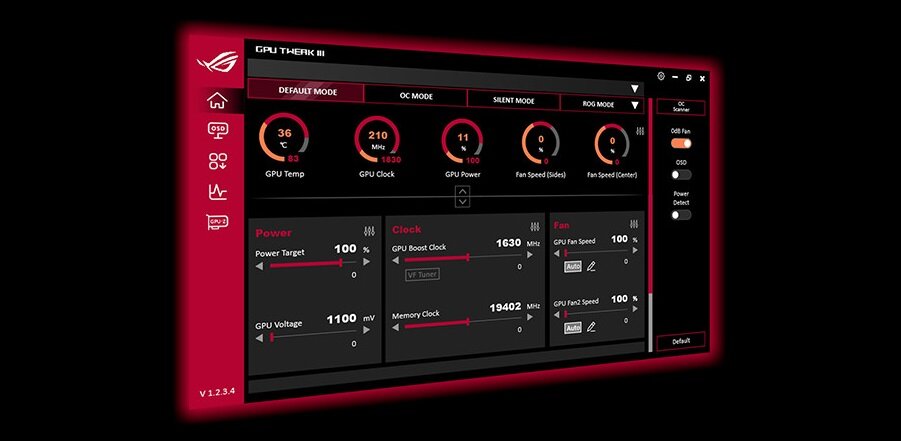Karta graficzna ASUS GeForce RTX 4070 Dual OC 12GB DLSS 3 - ASUS GPU Tweak III