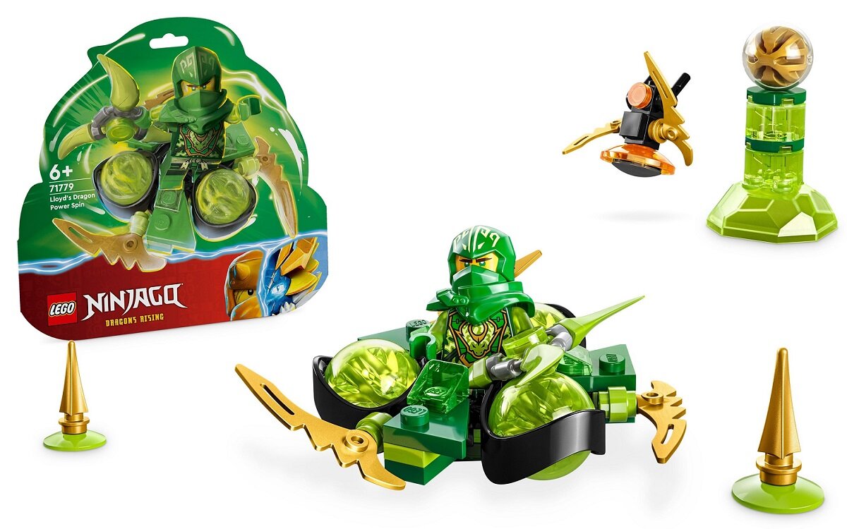 LEGO NINJAGO Smocza moc Lloyda — obrót spinjitzu 71779 dziecko kreatywność zabawa nauka rozwój klocki figurki minifigurki jakość tradycja konstrukcja nauka wyobraźnia role jakość bezpieczeństwo wyobraźnia budowanie pasja hobby funkcje instrukcja aplikacja LEGO Builder