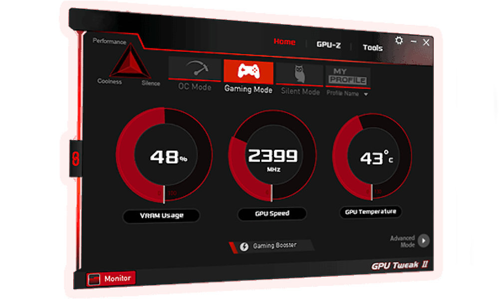 ASUS Phoenix GeForce RTX3050 8GB aplikac