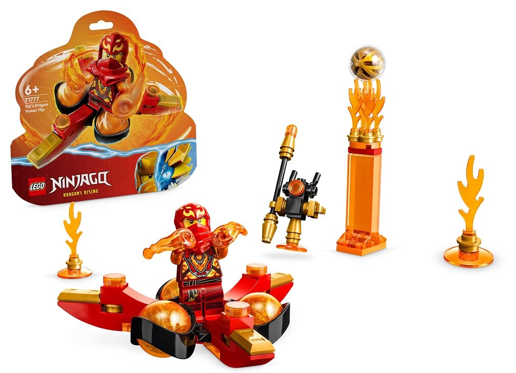 LEGO NINJAGO Smocza moc Kaia — salto spinjitzu 71777 dziecko kreatywność zabawa nauka rozwój klocki figurki minifigurki jakość tradycja konstrukcja nauka wyobraźnia role jakość bezpieczeństwo wyobraźnia budowanie pasja hobby funkcje instrukcja aplikacja LEGO Builder