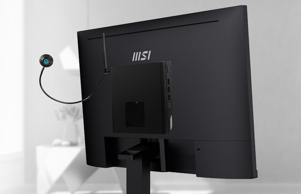 Komputer MSI Pro DP10 13M-001EU obudowa mocowanie VESA włącznik