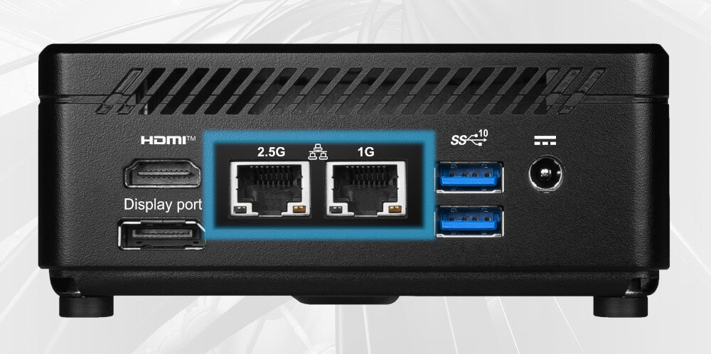 Komputer MSI Cubi 5 12M-050XEU Ethernet sieci podłączenie