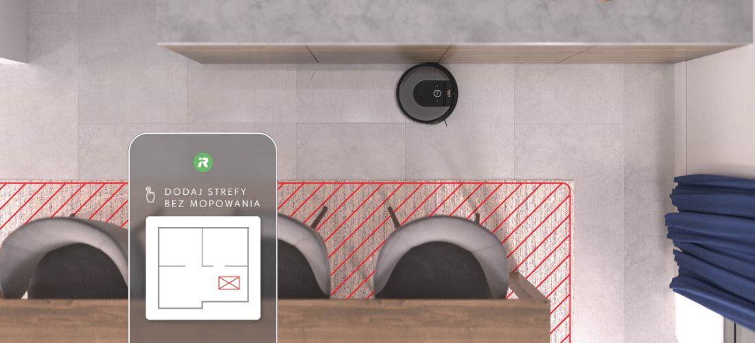 Robot sprzatajacy IROBOT Combo I8 (I817840) dostosowanie 10 map sprzatania powierzchni aplikacja iRobot Home