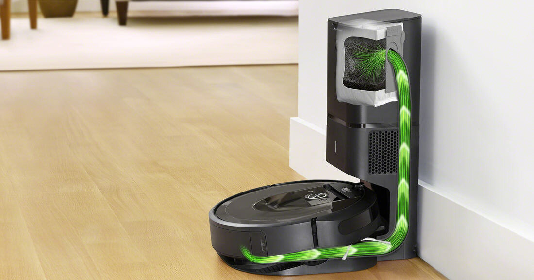 Robot sprzatajacy IROBOT Combo I8+ (I857640) automatyczne usuwanie brudu stacja Clean Base worki AllergenLock