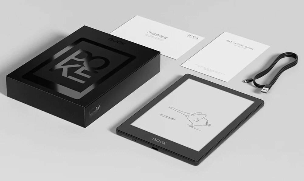 Czytnik E-Booków ONYX BOOX Poke 5 Czarny opakowanie akcesoria zawartość