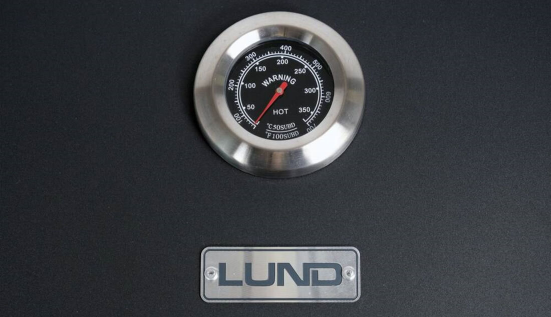 Grill węglowy LUND XXL 99917 Termometr w pokrywie monitorowanie kontrola temperatura rezultaty grillowanie