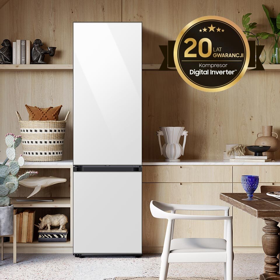 20 lat gwarancji na kompresor Digital Inverter w lodówce Samsung RB38C7B5C12 z oferty Media Expert 20 lat gwarancji na kompresor Digital Inverter w lodówce Samsung RB38C7B5C12 z oferty Media Expert